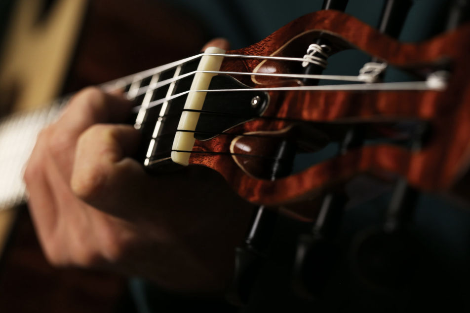 Hatcher Guitars Penelope Nylon Crossover guitar being played